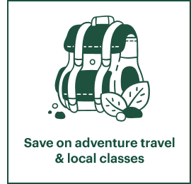 Save on adventure travel & local classes